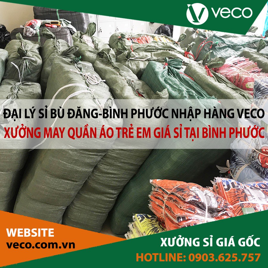 VECO-Xưởng may quần áo trẻ em giá sỉ tại Bình Phước